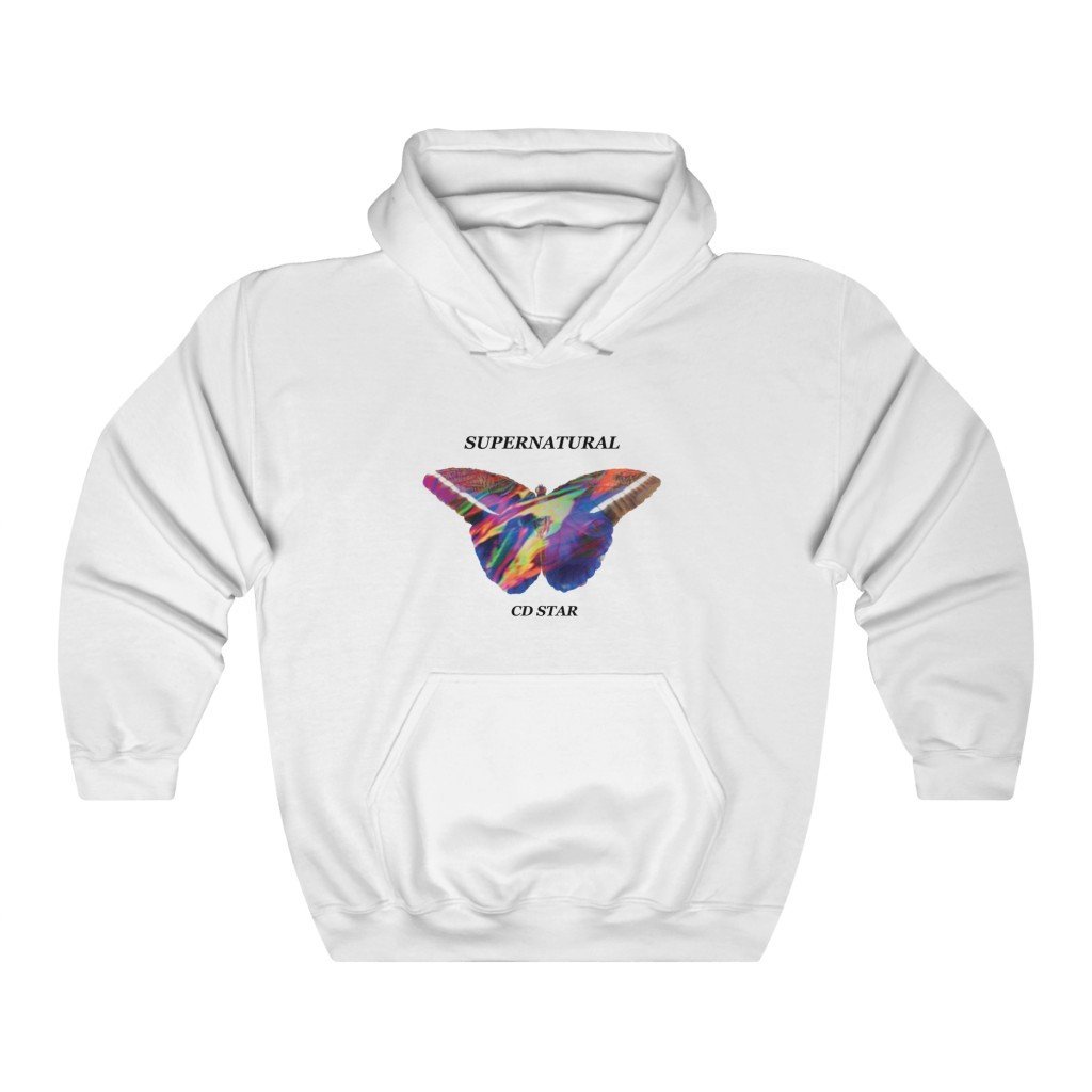 cd star supernatural hoodie white